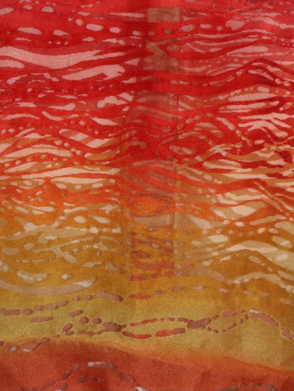 Ruby Rd. Earthy Sunset Gradient Patterned Button-Front Blouse. - Picture 12 of 14